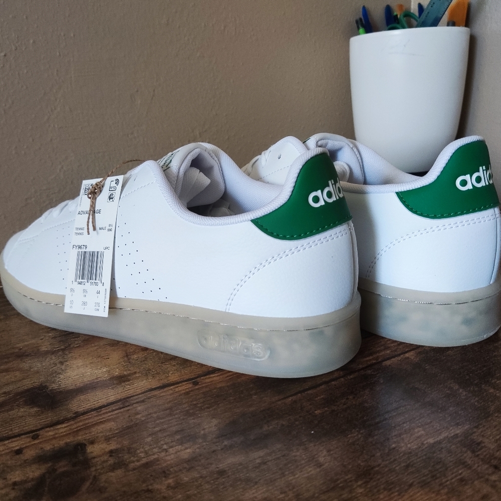 Adidas Stan Smith Advantage(Recycled Material sole) Green Size 10 - Picture 8 of 9